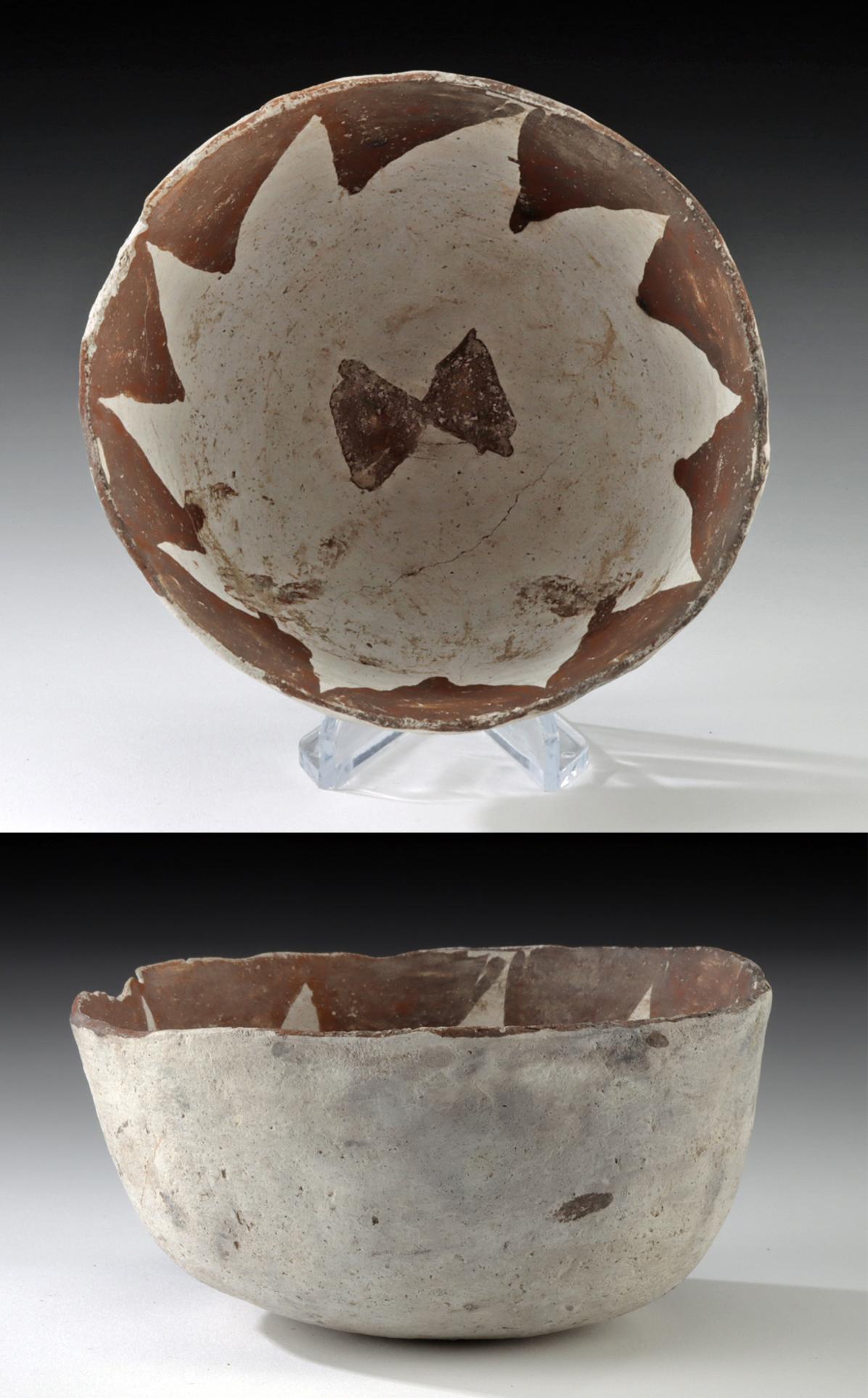 Prehistoric Anasazi Chaco Canyon Bowl w/ Agave Motif – Artemis Gallery
